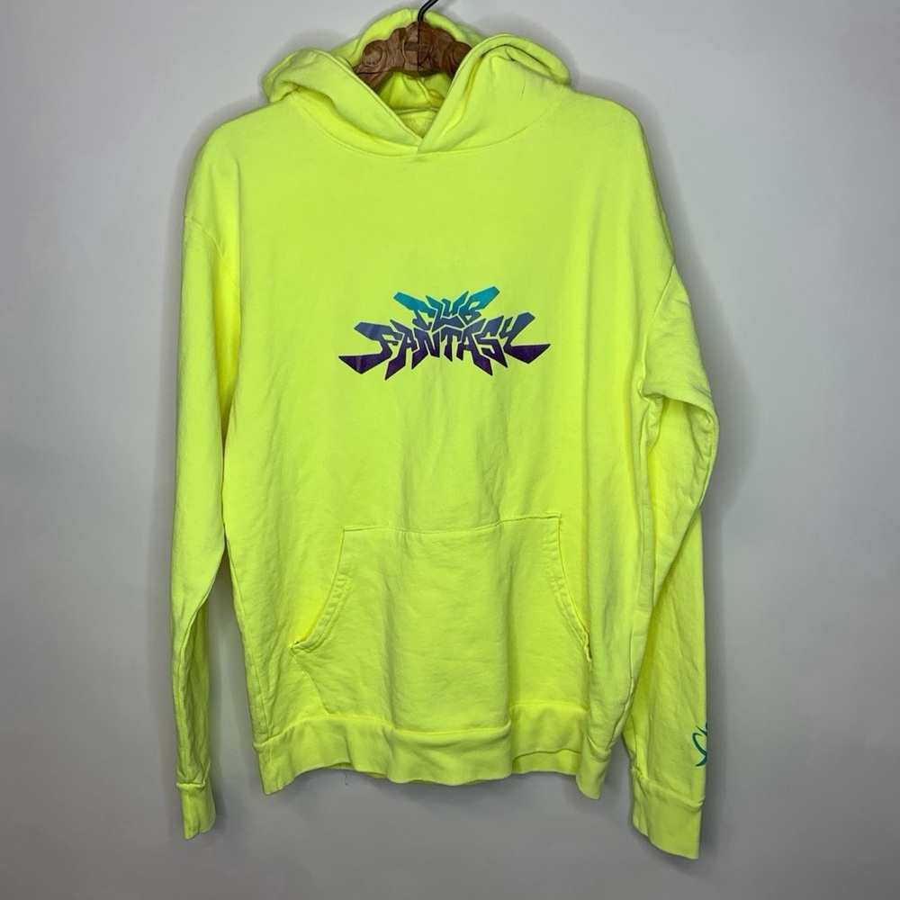 Neon Yellow Graphic Hoodie